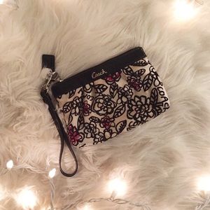 COACH Poppy Floral Wristlet
